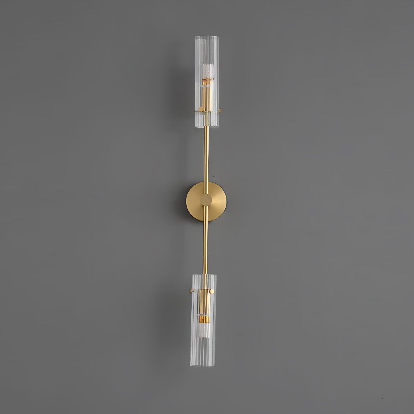 Eclat Vertica Wall Lamp | Brass & Glass | G9