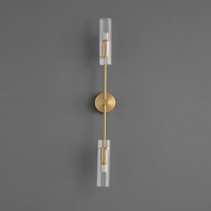 Eclat Vertica Wall Lamp | Brass & Glass | G9