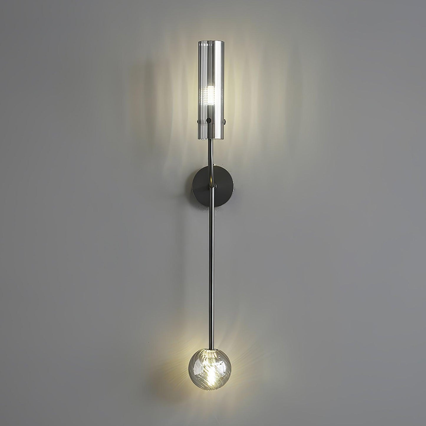 Eclat Vertica Wall Lamp | Brass & Glass | G9