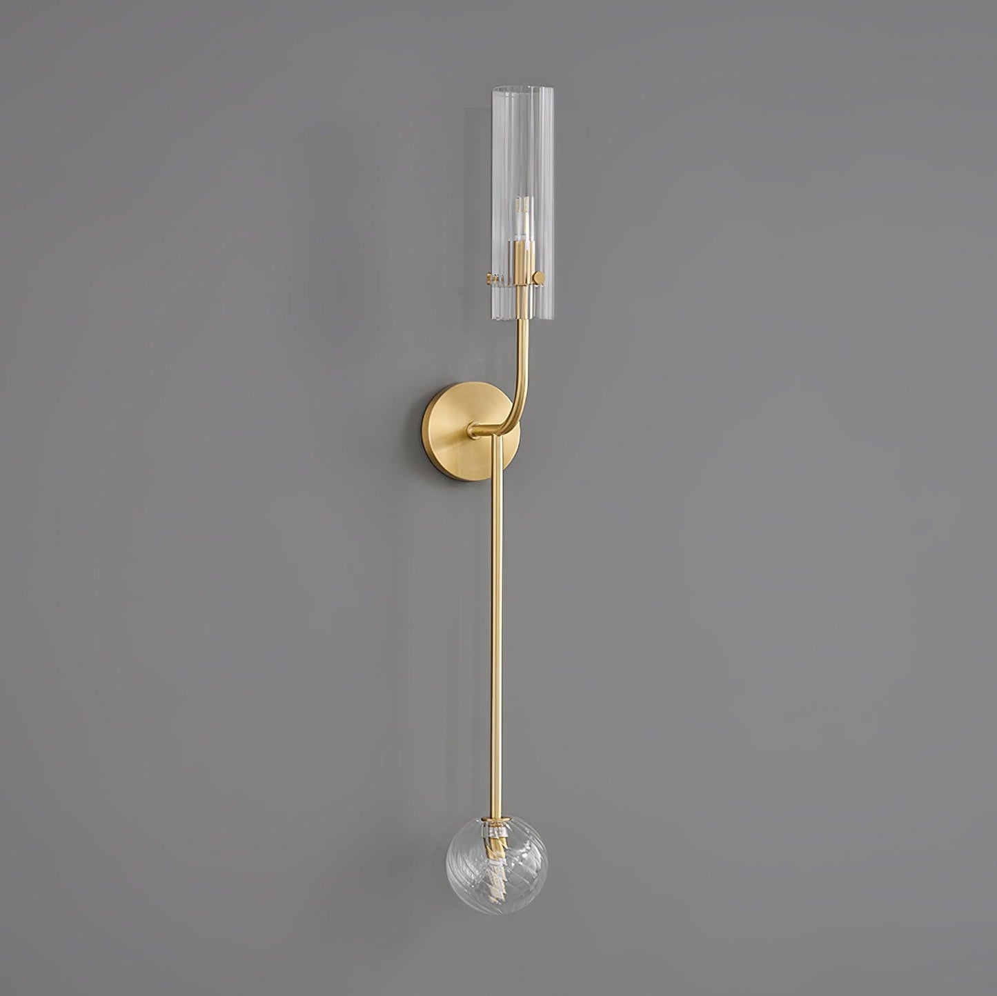 Eclat Vertica Wall Lamp | Brass & Glass | G9