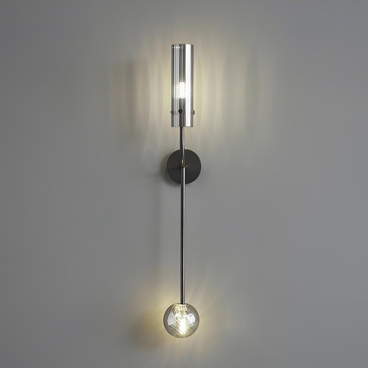 Eclat Vertica Wall Lamp | Brass & Glass | G9