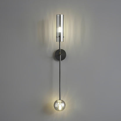 Eclat Vertica Wall Lamp | Brass & Glass | G9