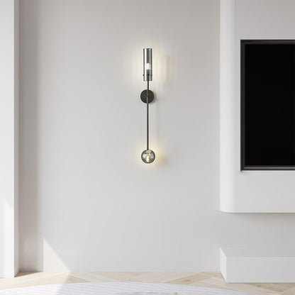 Eclat Vertica Wall Lamp | Brass & Glass | G9