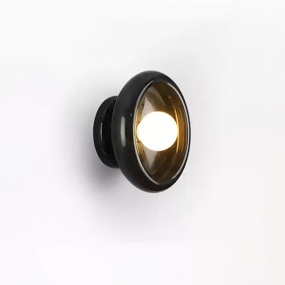 Eclipse Jade Wall Sconce | Natural Jade, Marble, Metal, Glass | Green, White, Beige, Black, White