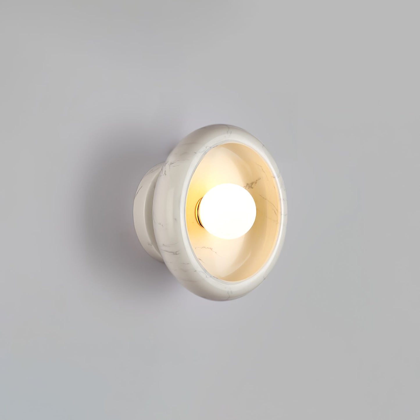 Eclipse Jade Wall Sconce | Natural Jade, Marble, Metal, Glass | Green, White, Beige, Black, White