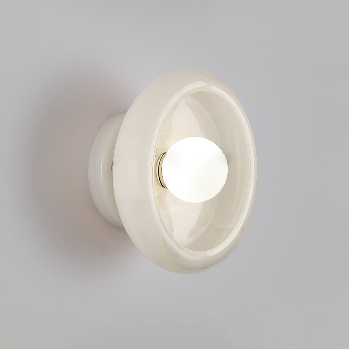 Eclipse Jade Wall Sconce | Natural Jade, Marble, Metal, Glass | Green, White, Beige, Black, White