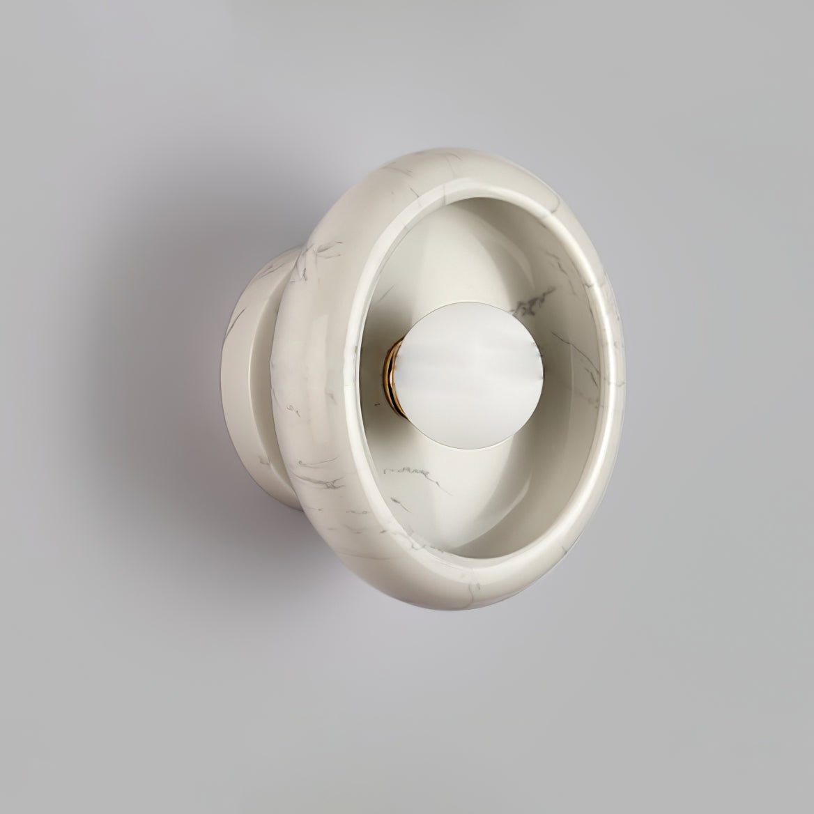 Eclipse Jade Wall Sconce | Natural Jade, Marble, Metal, Glass | Green, White, Beige, Black, White