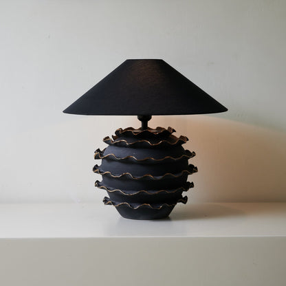 Eclipse Table Lamp | Ceramic Base | Black Shade