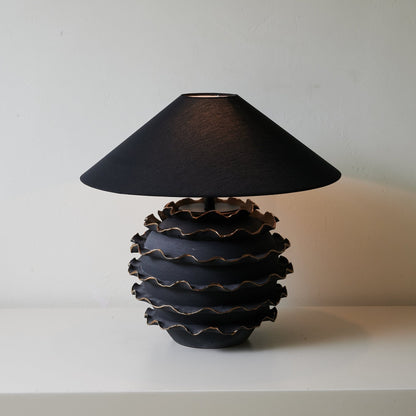 Eclipse Table Lamp | Ceramic Base | Black Shade