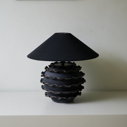 Eclipse Table Lamp | Ceramic Base | Black Shade
