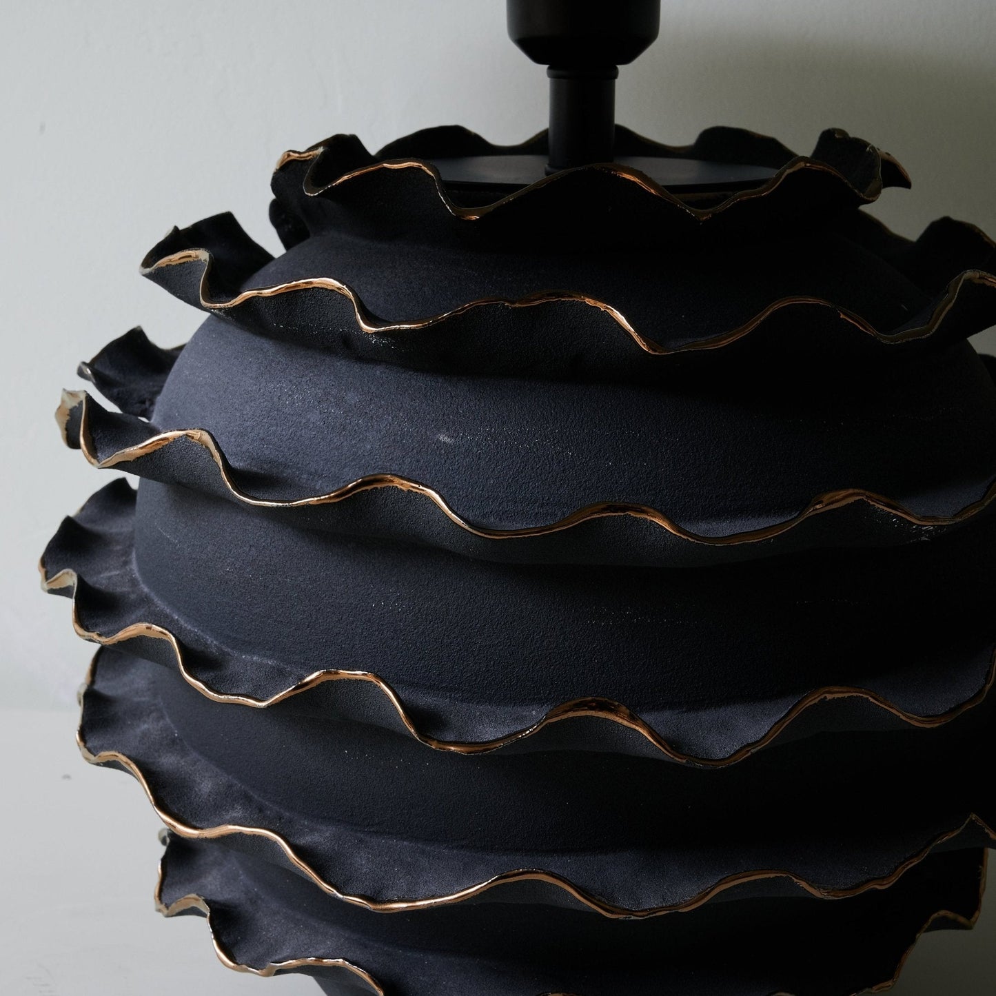Eclipse Table Lamp | Ceramic Base | Black Shade