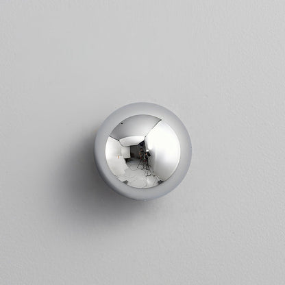 Aurum Sphere Wall Sconce | Glossy Gold Metal | Set of 2