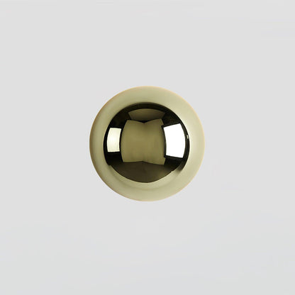 Aurum Sphere Wall Sconce | Glossy Gold Metal | Set of 2