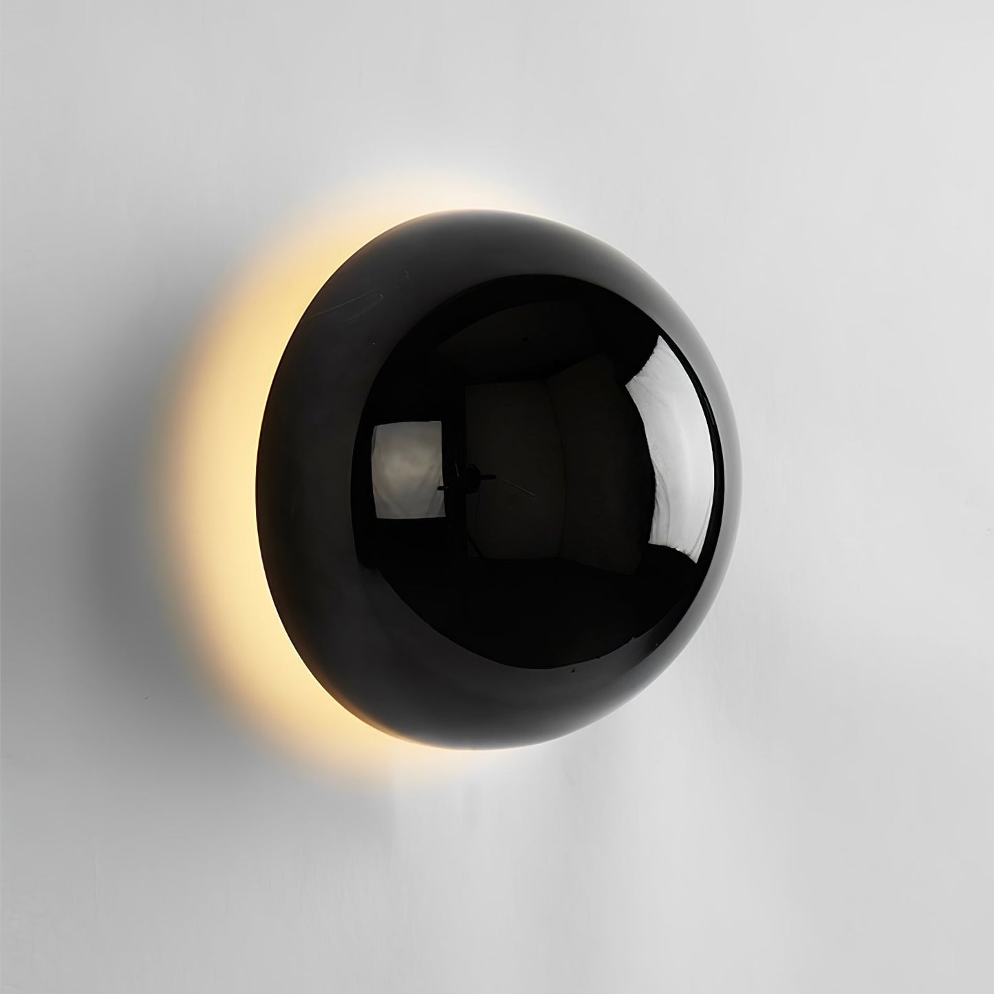 Aurum Sphere Wall Sconce | Glossy Gold Metal | Set of 2
