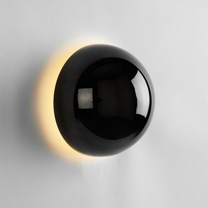 Aurum Sphere Wall Sconce | Glossy Gold Metal | Set of 2