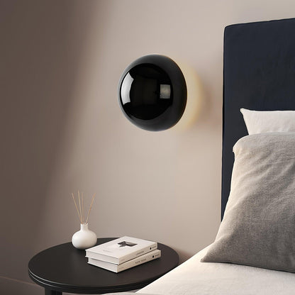 Aurum Sphere Wall Sconce | Glossy Gold Metal | Set of 2