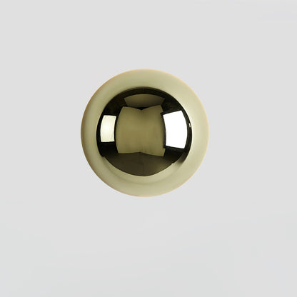 Aurum Sphere Wall Sconce | Glossy Gold Metal | Set of 2