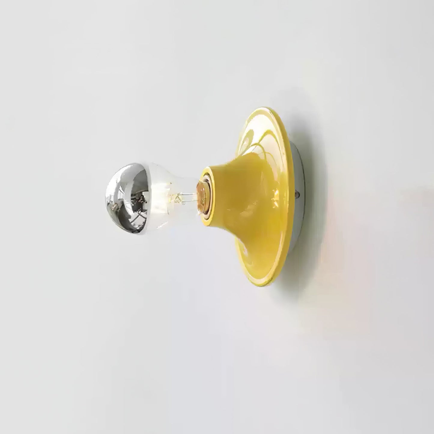 Eclipta Wall Sconce | Metal & Glass | Black, White, Gold, Yellow, Red, Nickel