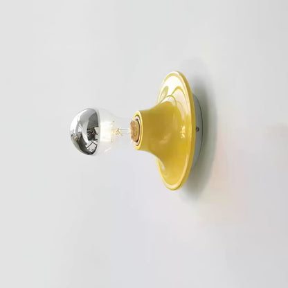 Eclipta Wall Sconce | Metal & Glass | Black, White, Gold, Yellow, Red, Nickel