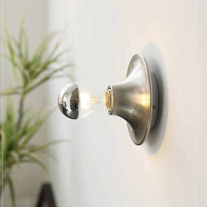 Eclipta Wall Sconce | Metal & Glass | Black, White, Gold, Yellow, Red, Nickel