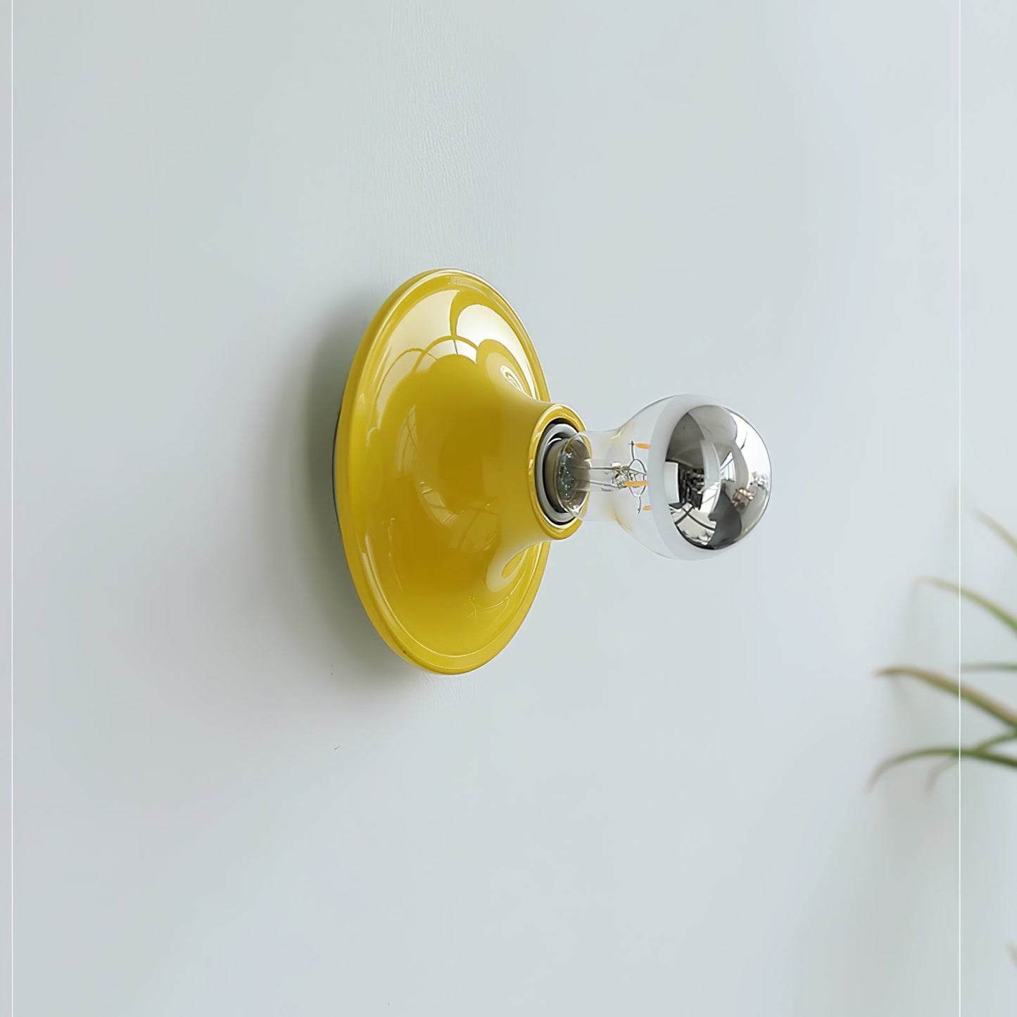 Eclipta Wall Sconce | Metal & Glass | Black, White, Gold, Yellow, Red, Nickel