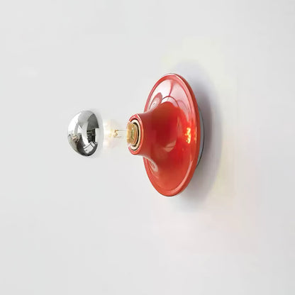 Eclipta Wall Sconce | Metal & Glass | Black, White, Gold, Yellow, Red, Nickel