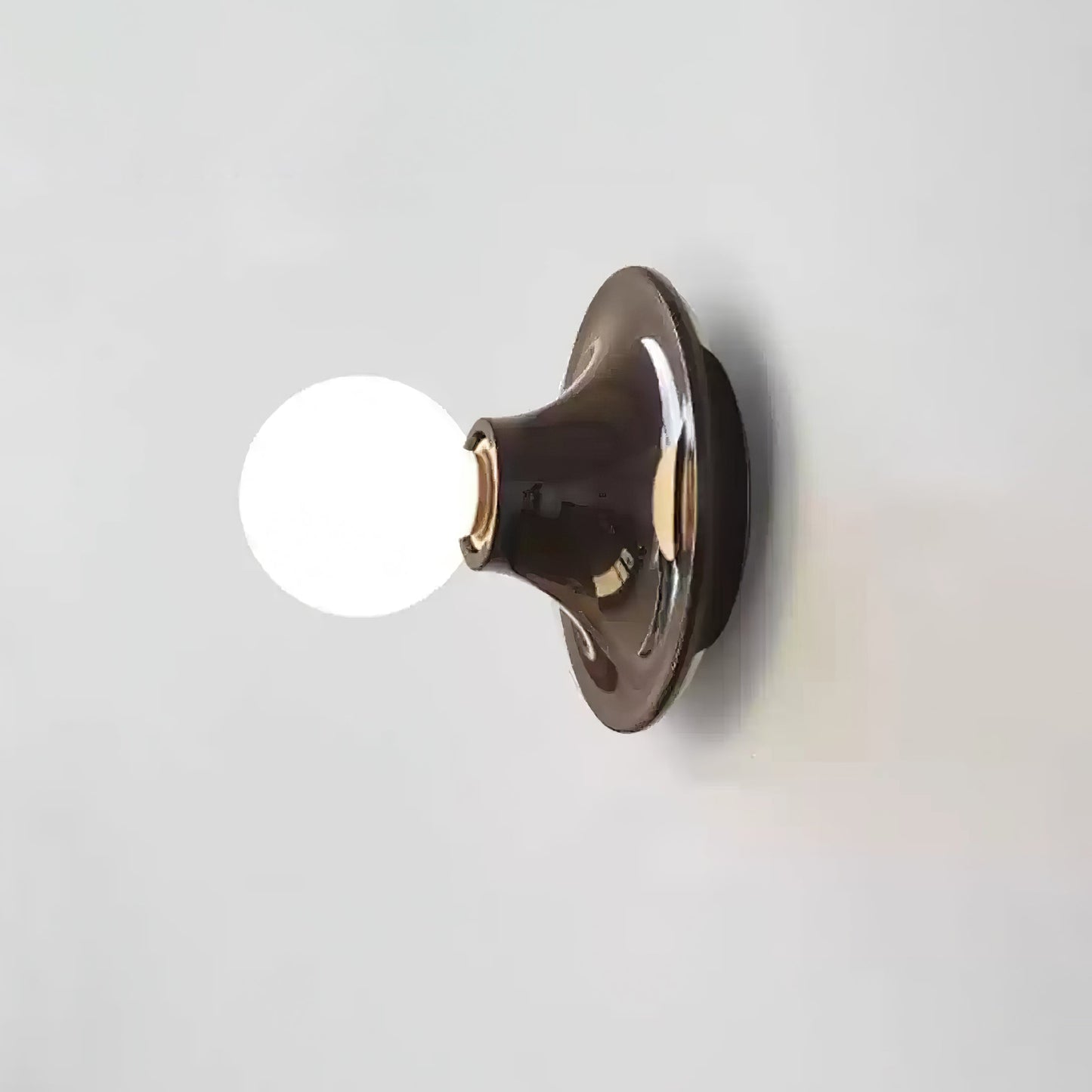 Eclipta Wall Sconce | Metal & Glass | Black, White, Gold, Yellow, Red, Nickel