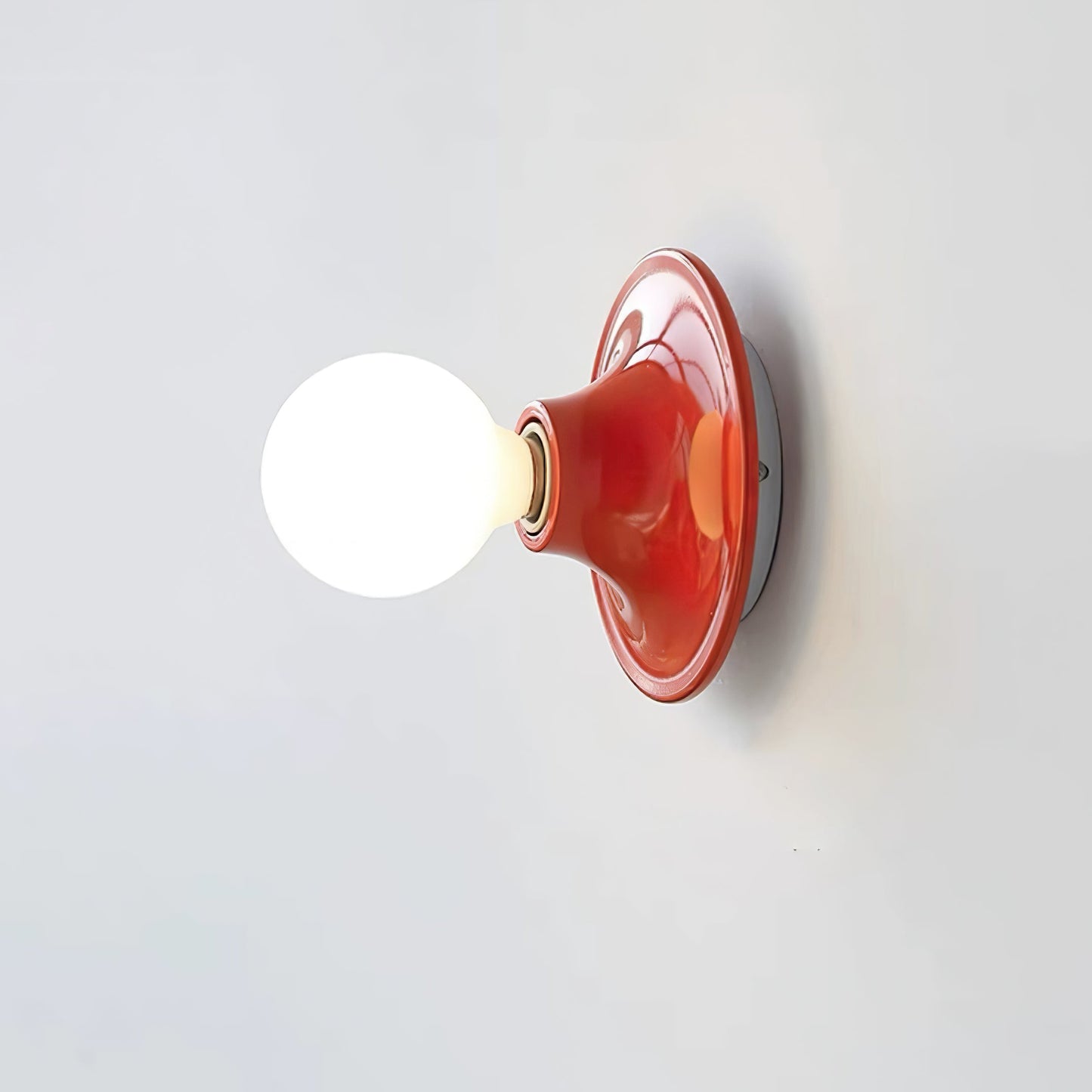 Eclipta Wall Sconce | Metal & Glass | Black, White, Gold, Yellow, Red, Nickel