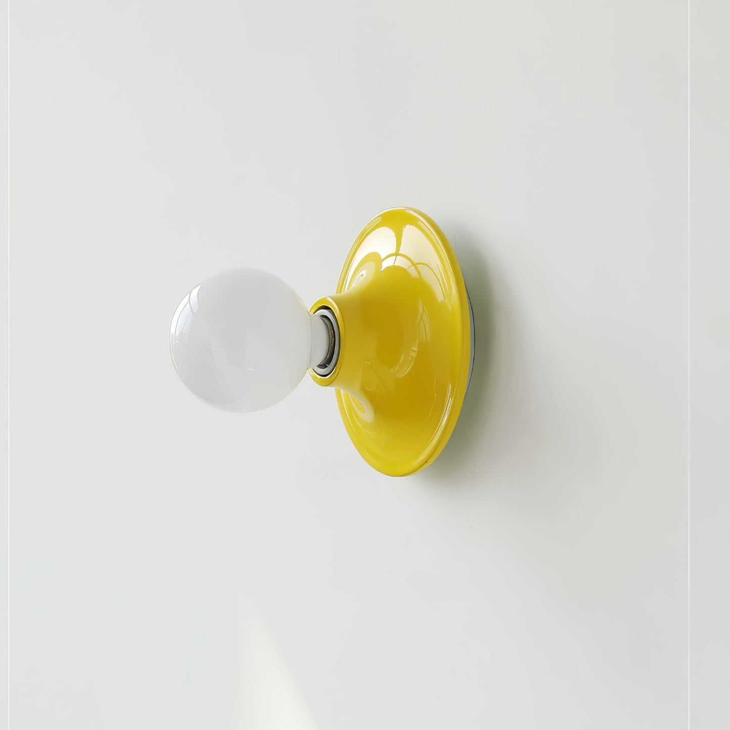 Eclipta Wall Sconce | Metal & Glass | Black, White, Gold, Yellow, Red, Nickel
