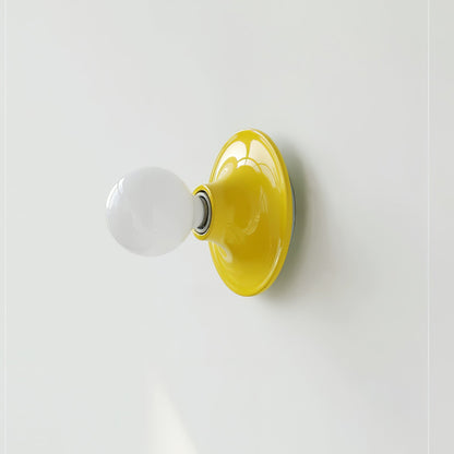 Eclipta Wall Sconce | Metal & Glass | Black, White, Gold, Yellow, Red, Nickel