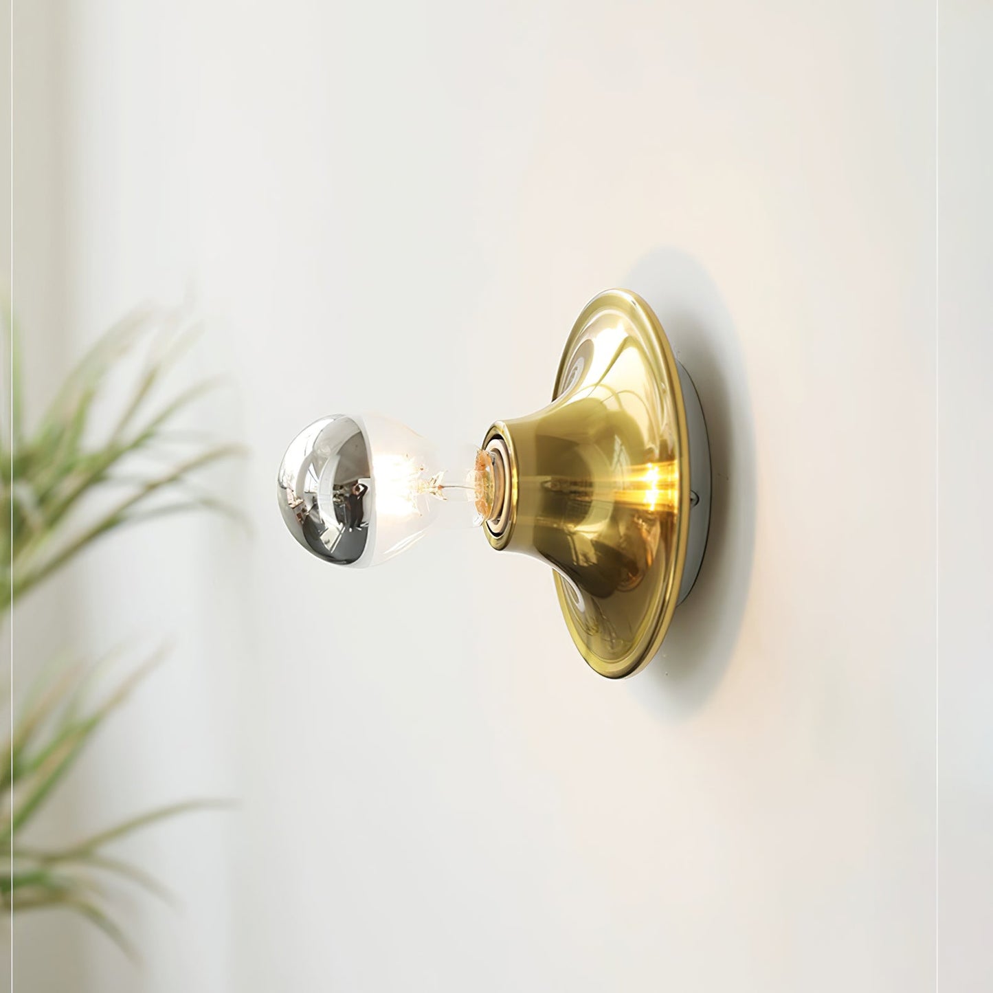 Eclipta Wall Sconce | Metal & Glass | Black, White, Gold, Yellow, Red, Nickel