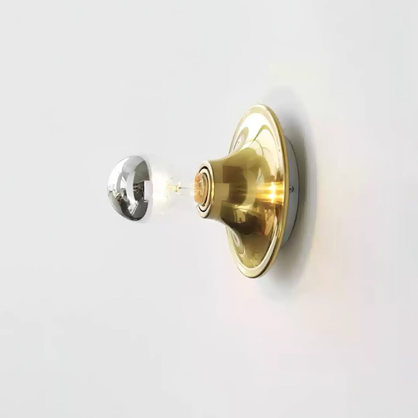 Eclipta Wall Sconce | Metal & Glass | Black, White, Gold, Yellow, Red, Nickel