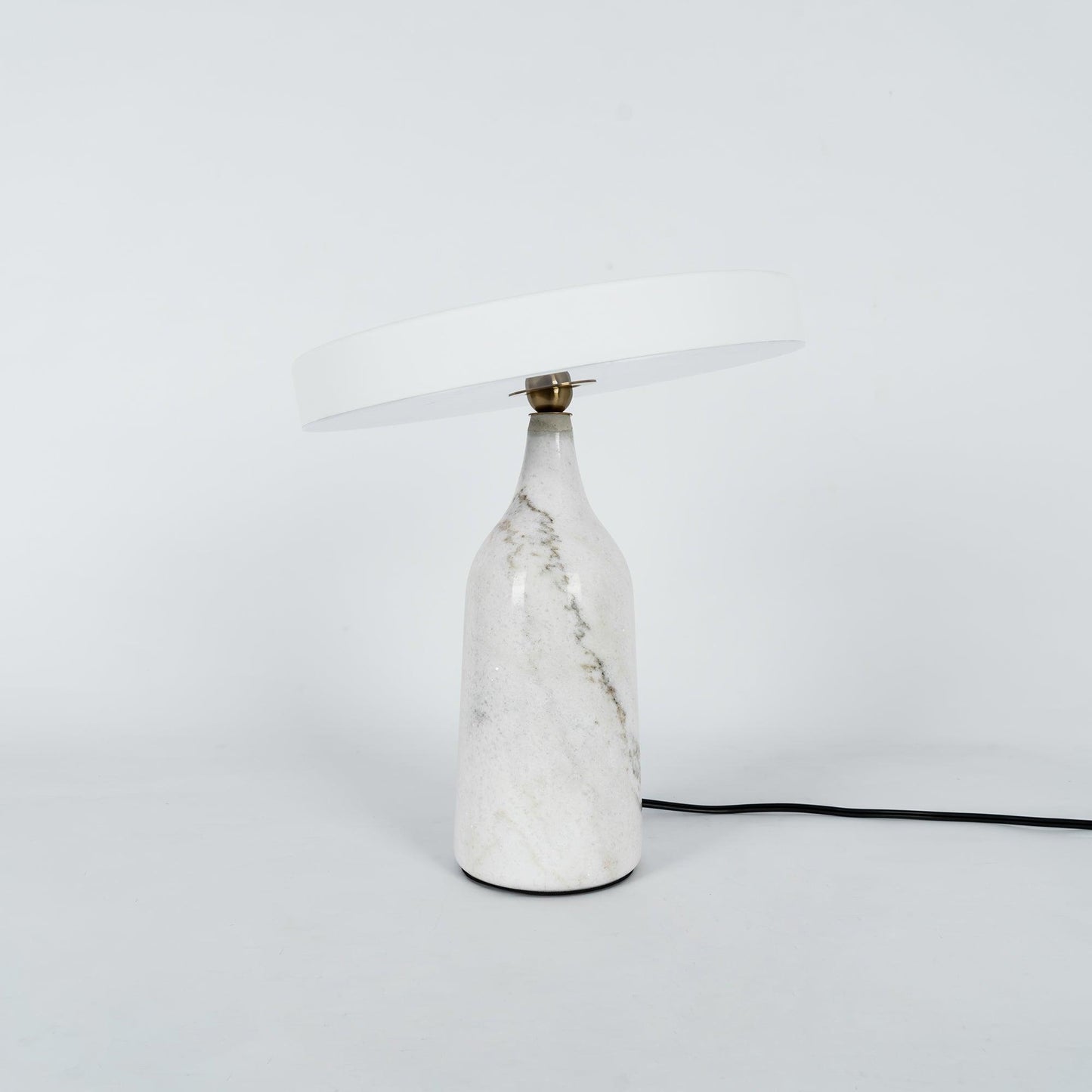 Eddy Table Lamp | Steel & Marble | Black, Grey, White