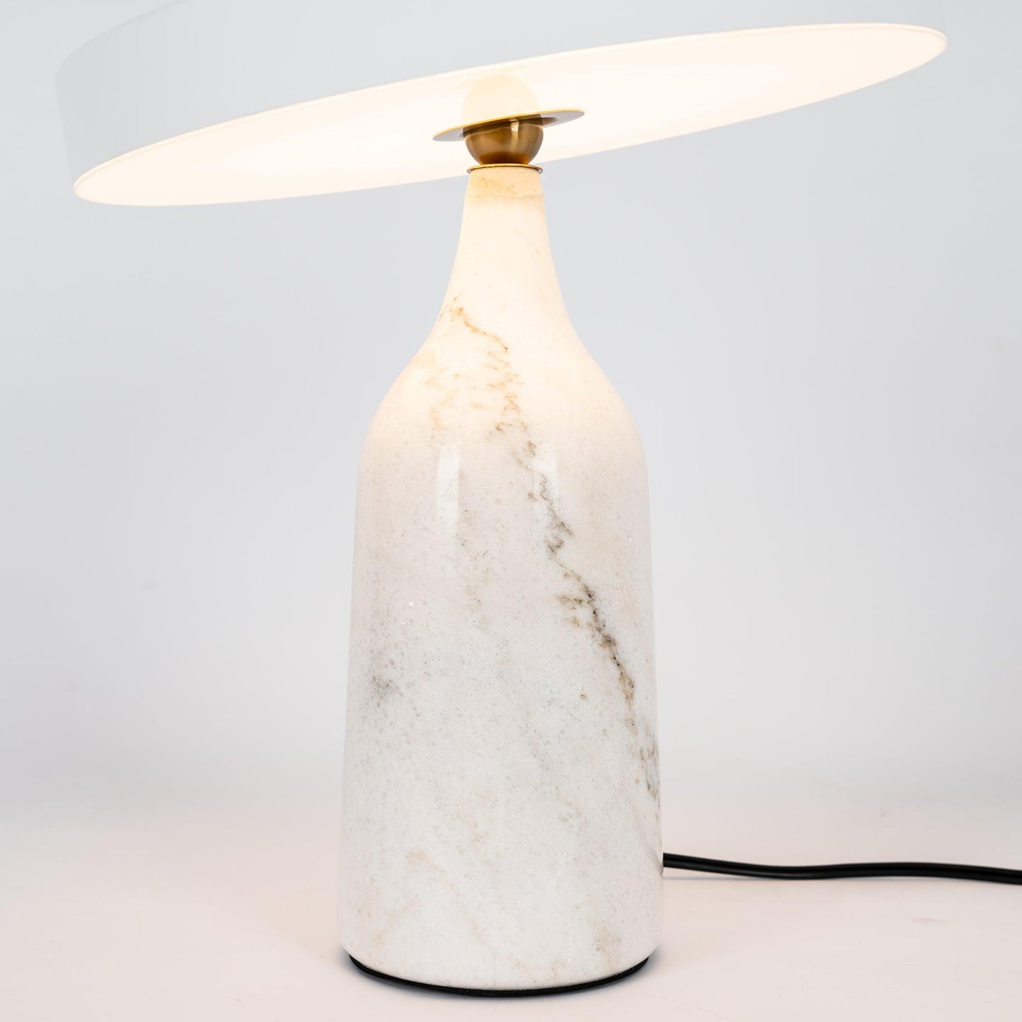 Eddy Table Lamp | Steel & Marble | Black, Grey, White
