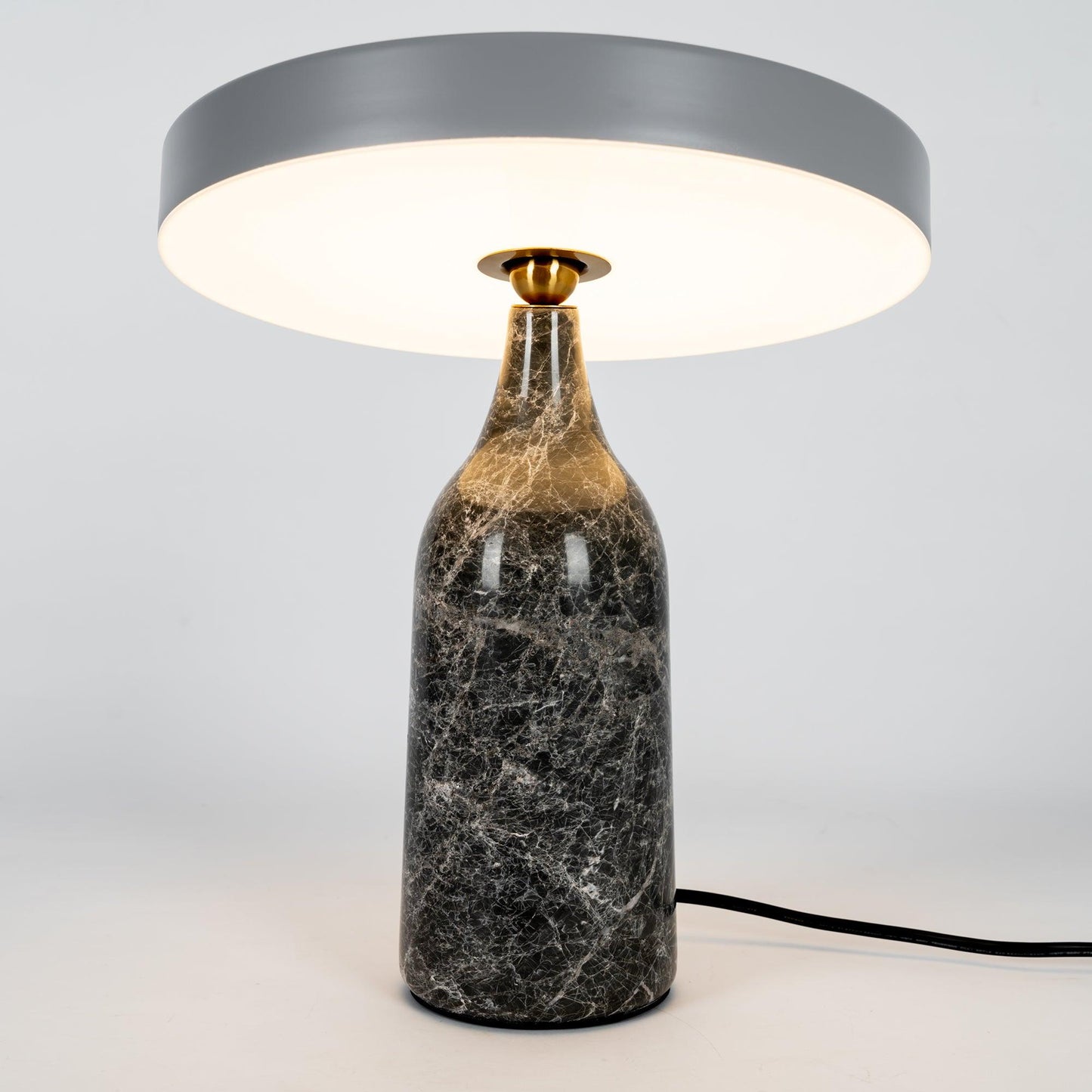 Eddy Table Lamp | Steel & Marble | Black, Grey, White