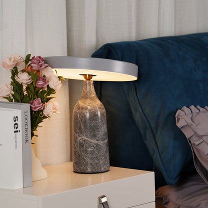 Eddy Table Lamp | Steel & Marble | Black, Grey, White