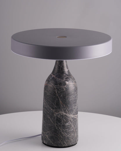 Eddy Table Lamp | Steel & Marble | Black, Grey, White
