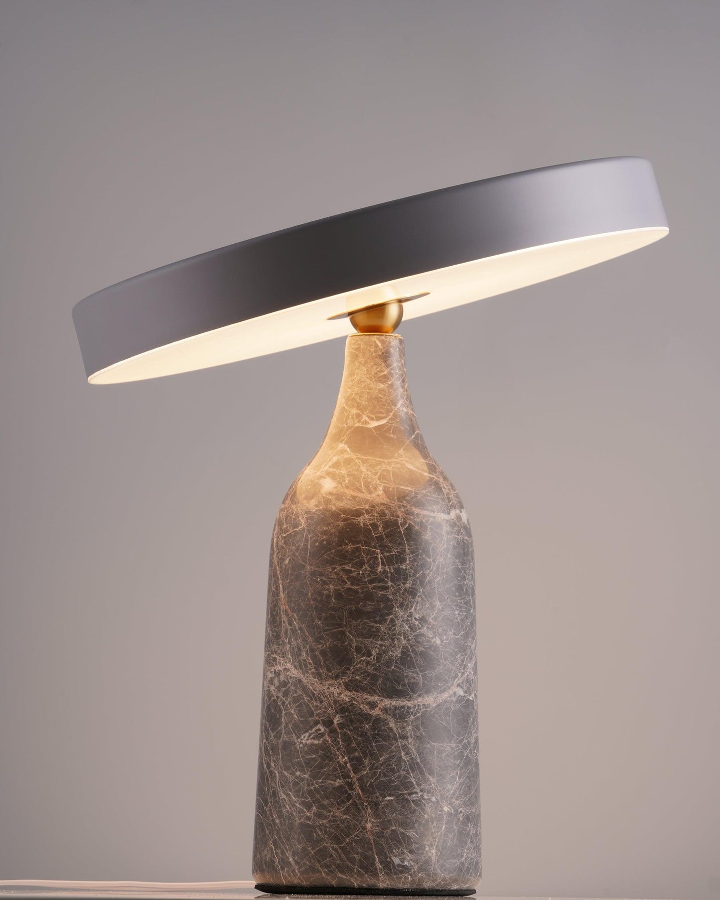 Eddy Table Lamp | Steel & Marble | Black, Grey, White