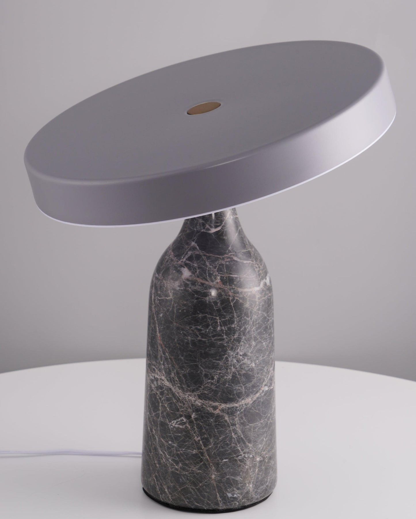 Eddy Table Lamp | Steel & Marble | Black, Grey, White