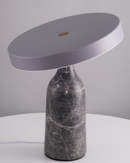 Eddy Table Lamp | Steel & Marble | Black, Grey, White