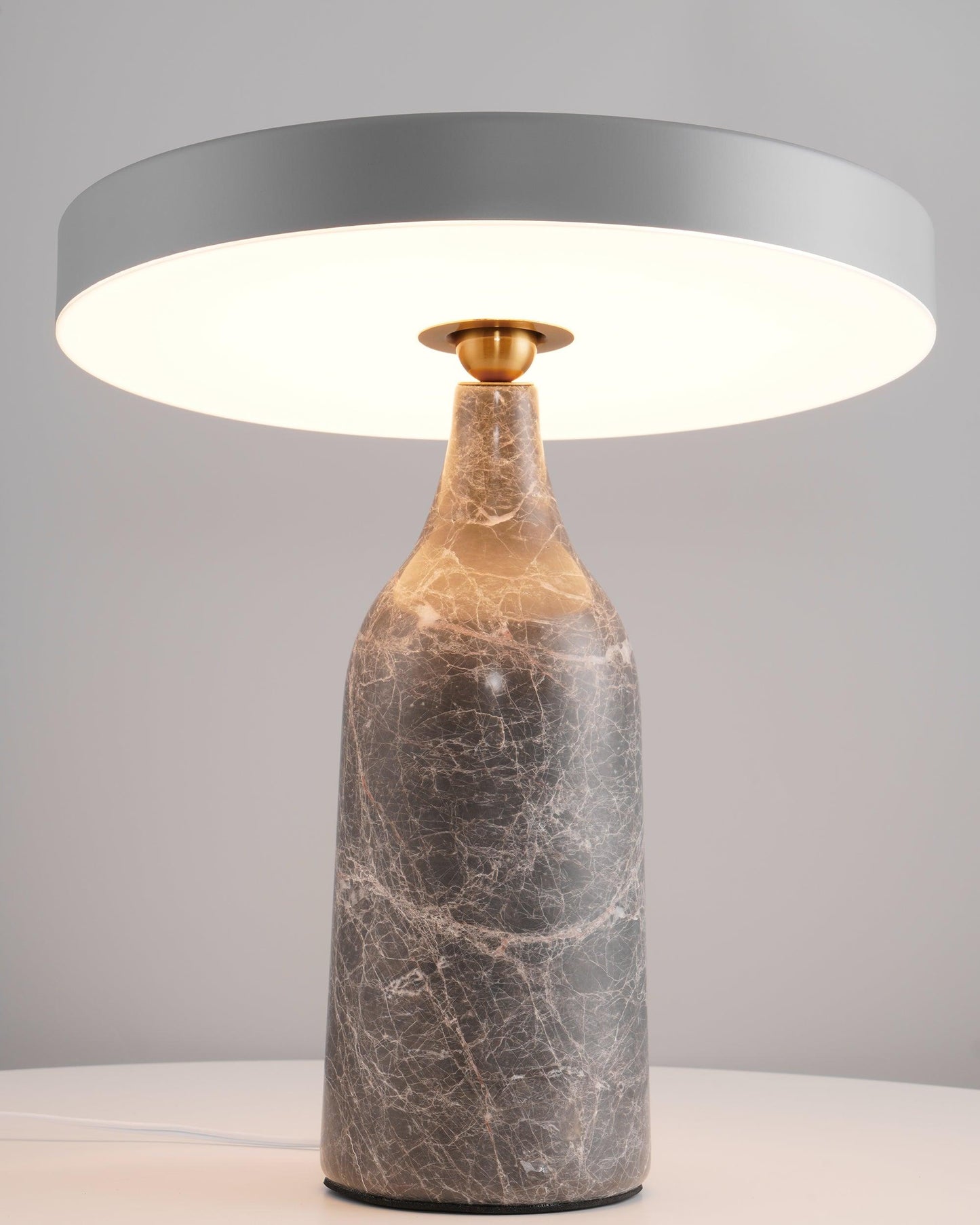 Eddy Table Lamp | Steel & Marble | Black, Grey, White