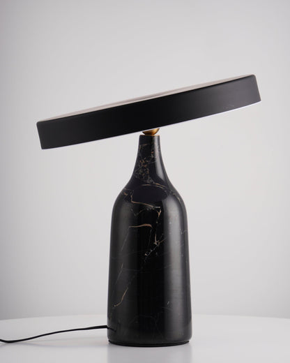 Eddy Table Lamp | Steel & Marble | Black, Grey, White