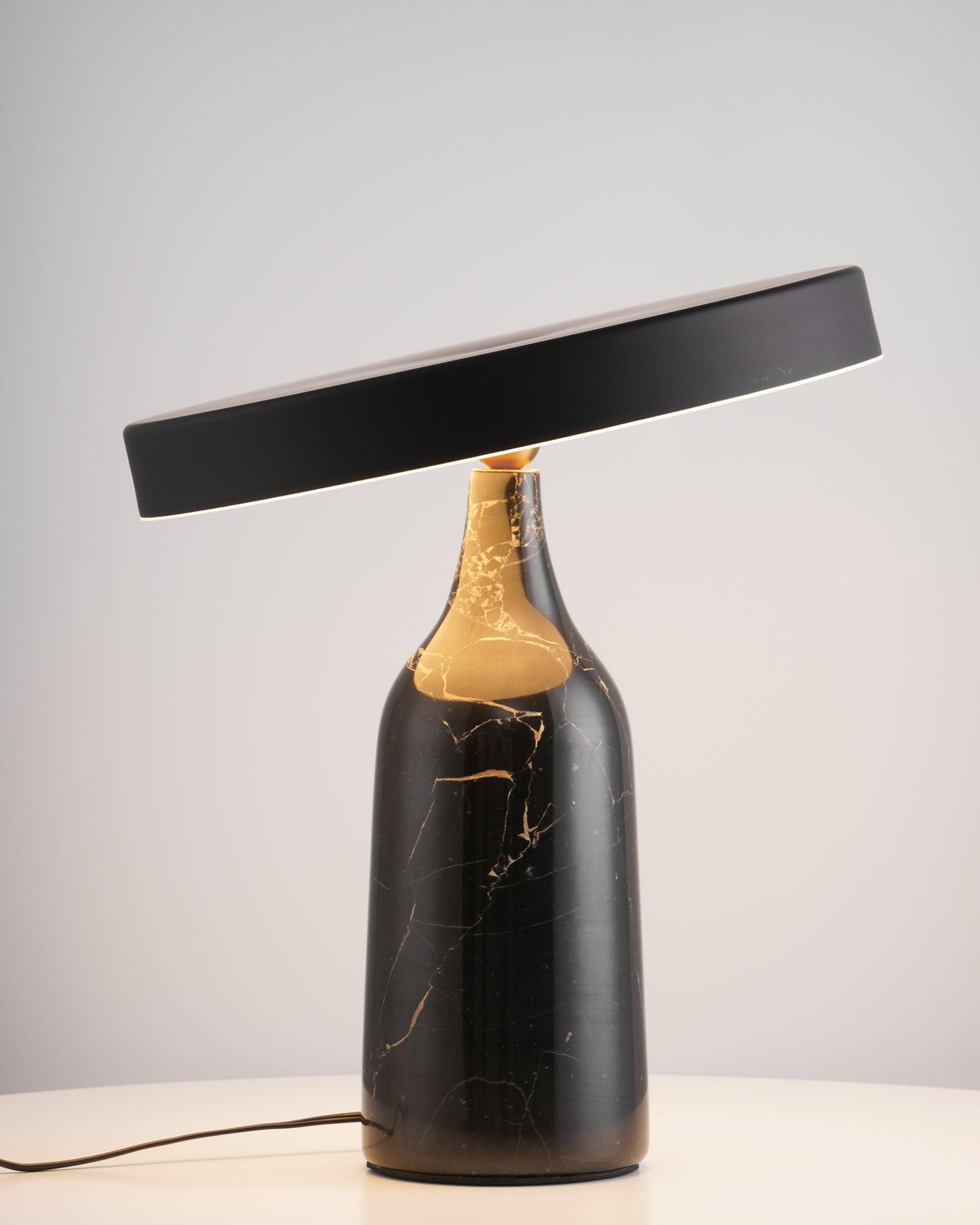Eddy Table Lamp | Steel & Marble | Black, Grey, White