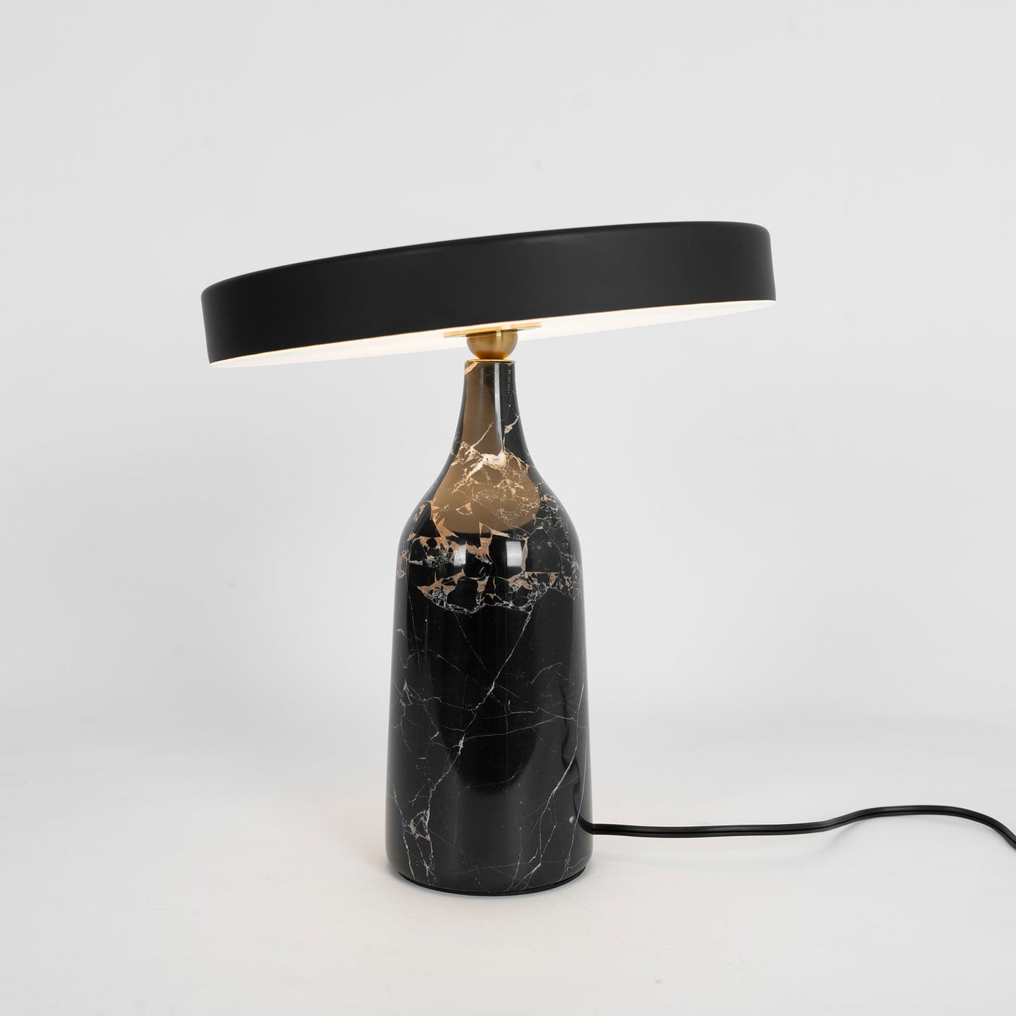 Eddy Table Lamp | Steel & Marble | Black, Grey, White
