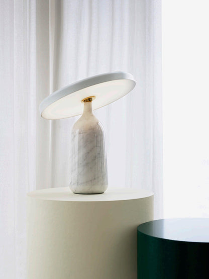 Eddy Table Lamp | Steel & Marble | Black, Grey, White