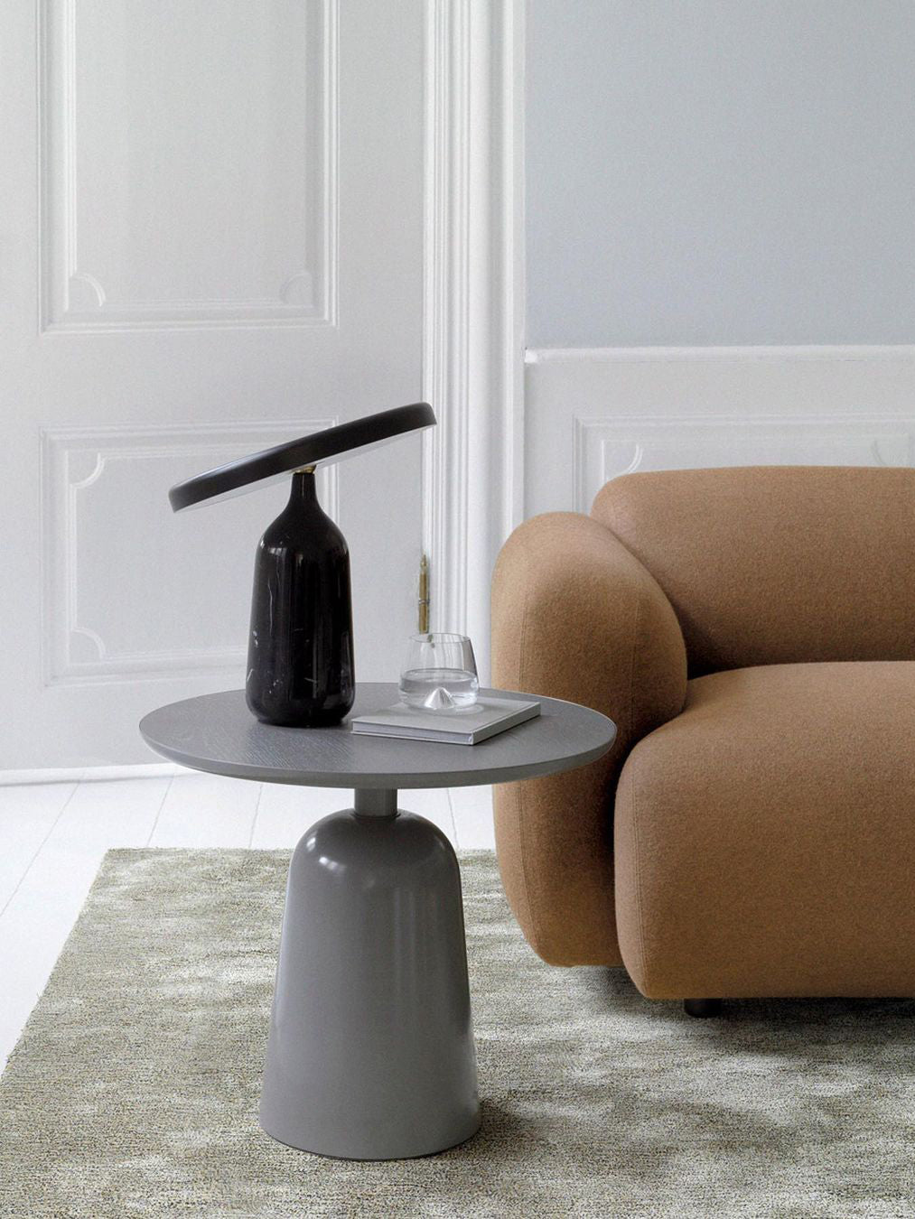 Eddy Table Lamp | Steel & Marble | Black, Grey, White