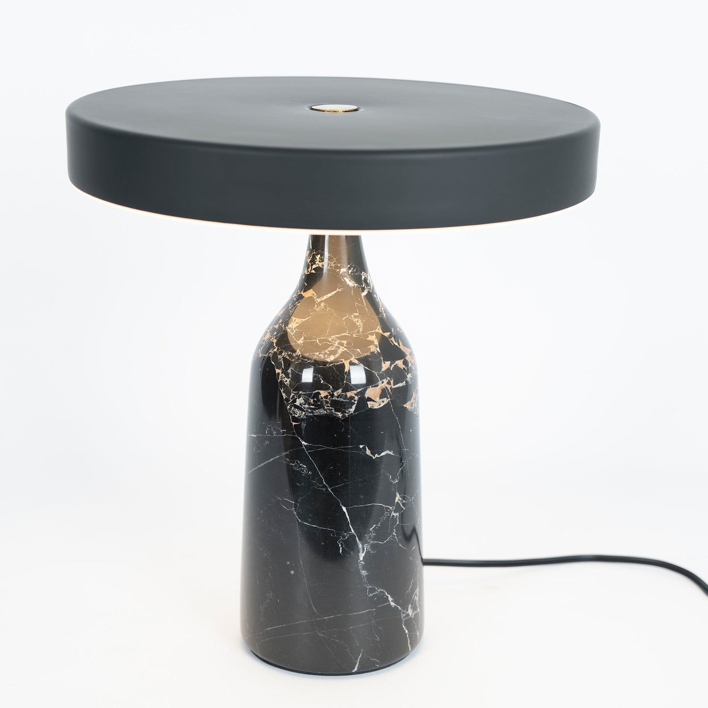 Eddy Table Lamp | Steel & Marble | Black, Grey, White