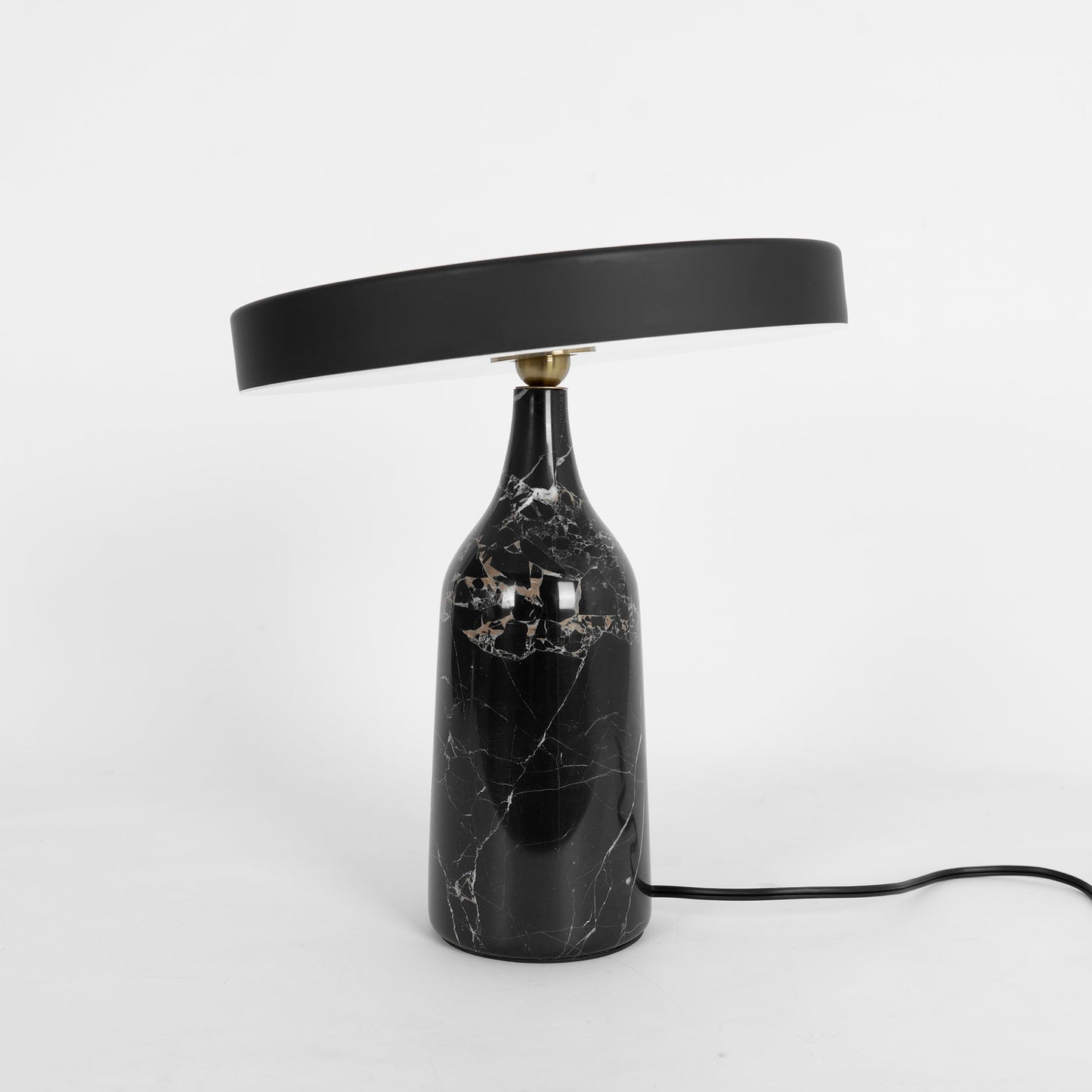 Eddy Table Lamp | Steel & Marble | Black, Grey, White