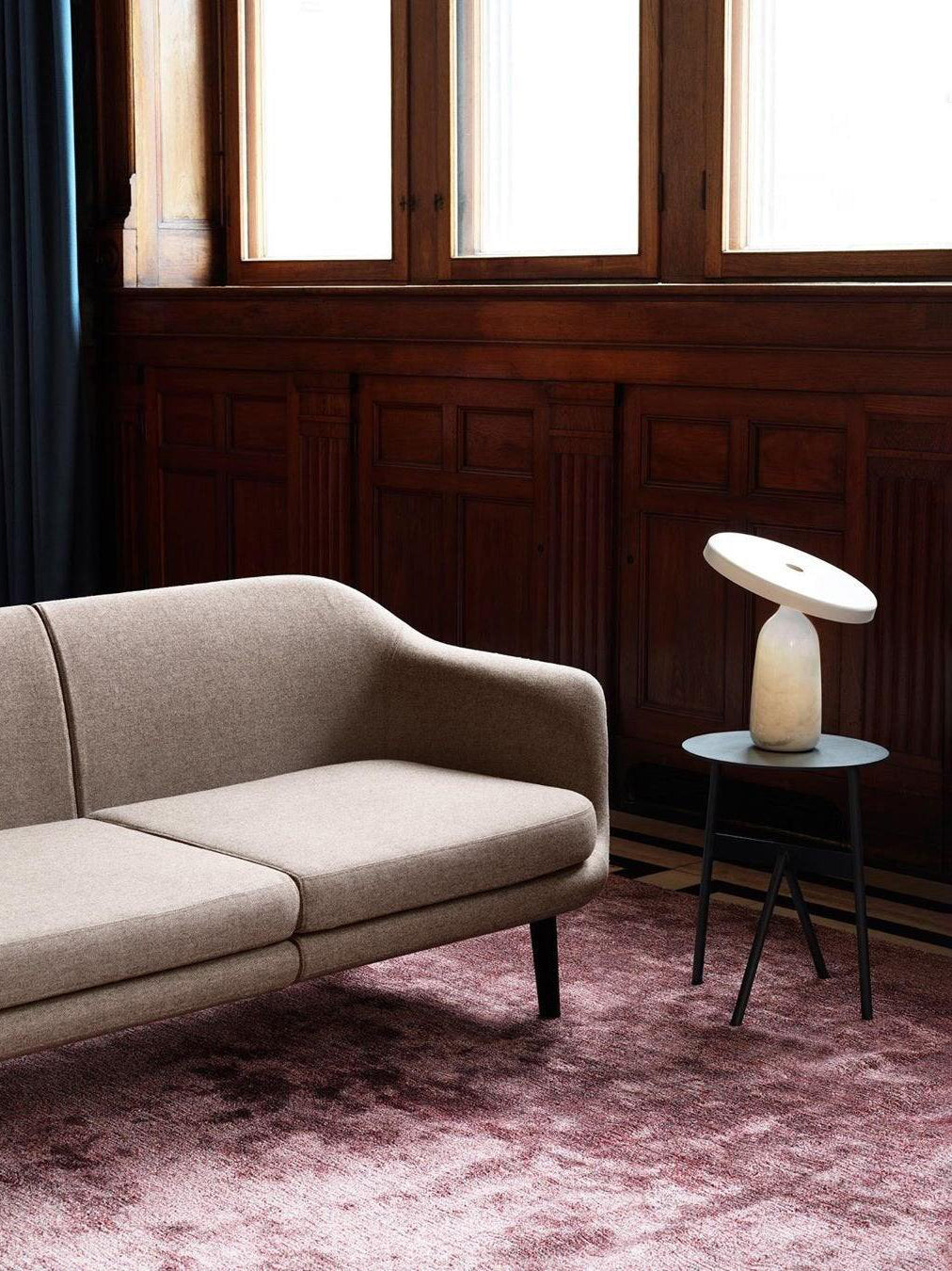 Eddy Table Lamp | Steel & Marble | Black, Grey, White
