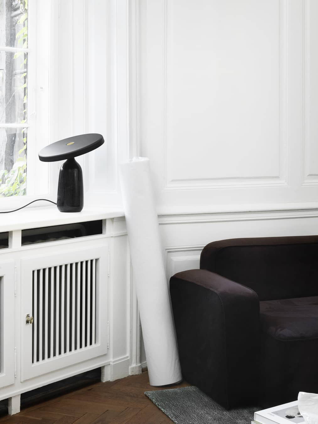 Eddy Table Lamp | Steel & Marble | Black, Grey, White